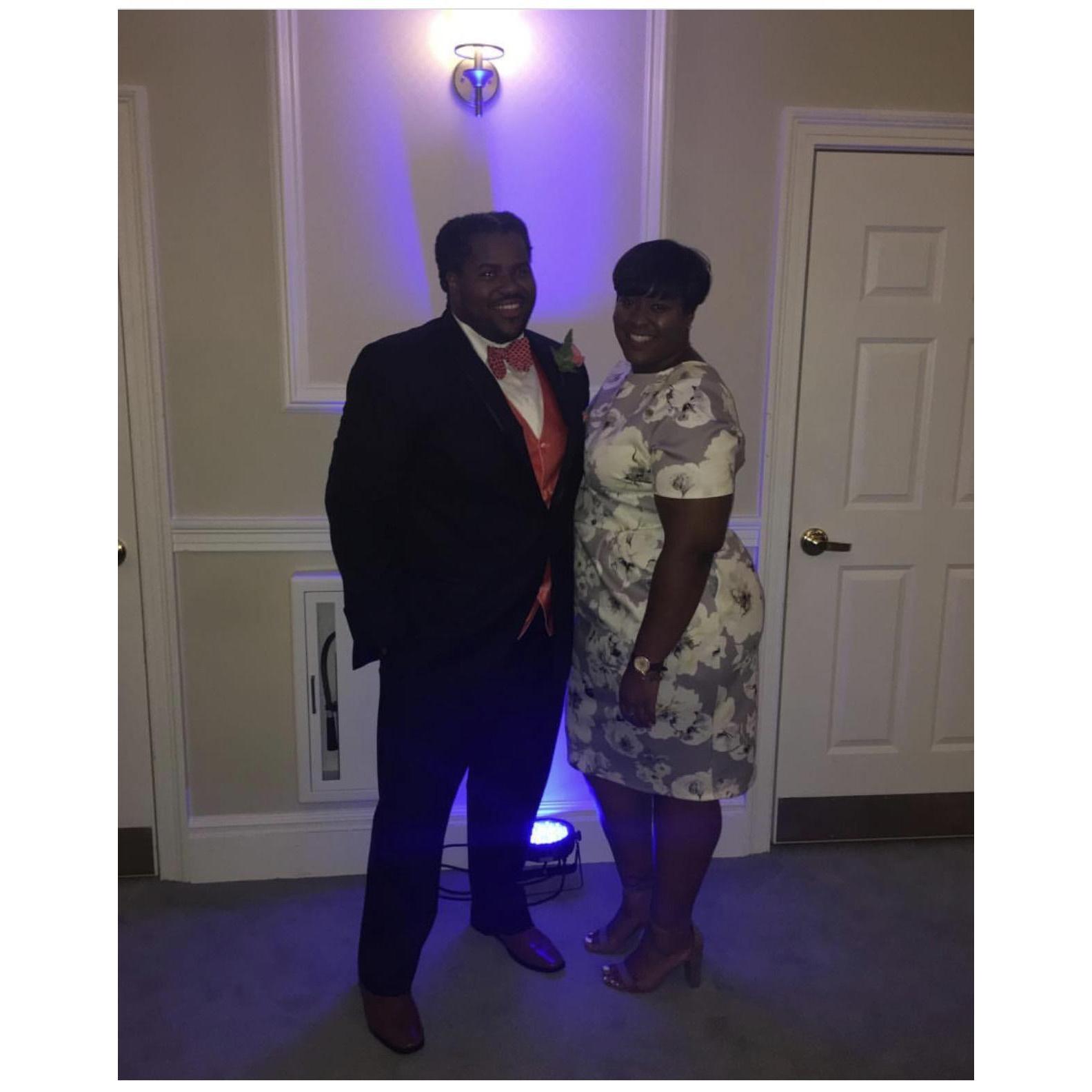 Our first wedding as a couple!