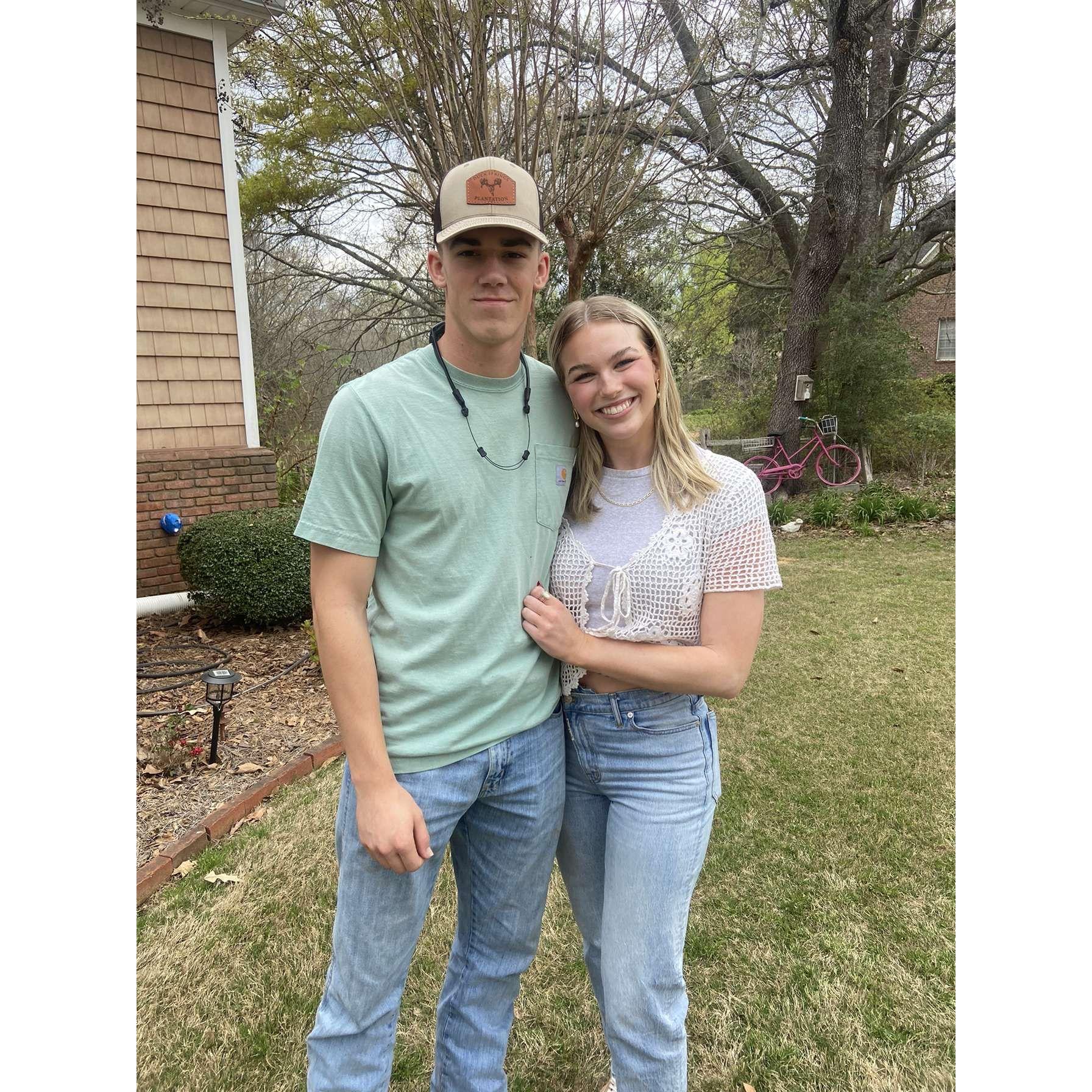 Lanie's first trip to Alabama and our first picture together!