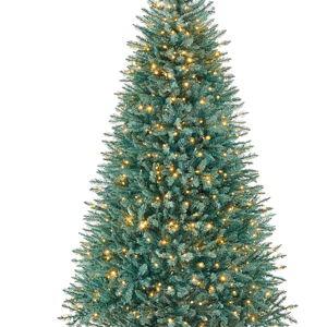 Best Choice Products 6ft Pre-Lit Premium Nordic Fir Artificial Full Christmas Tree w/2-in-1 Twinkle LEDs Blue Spruce