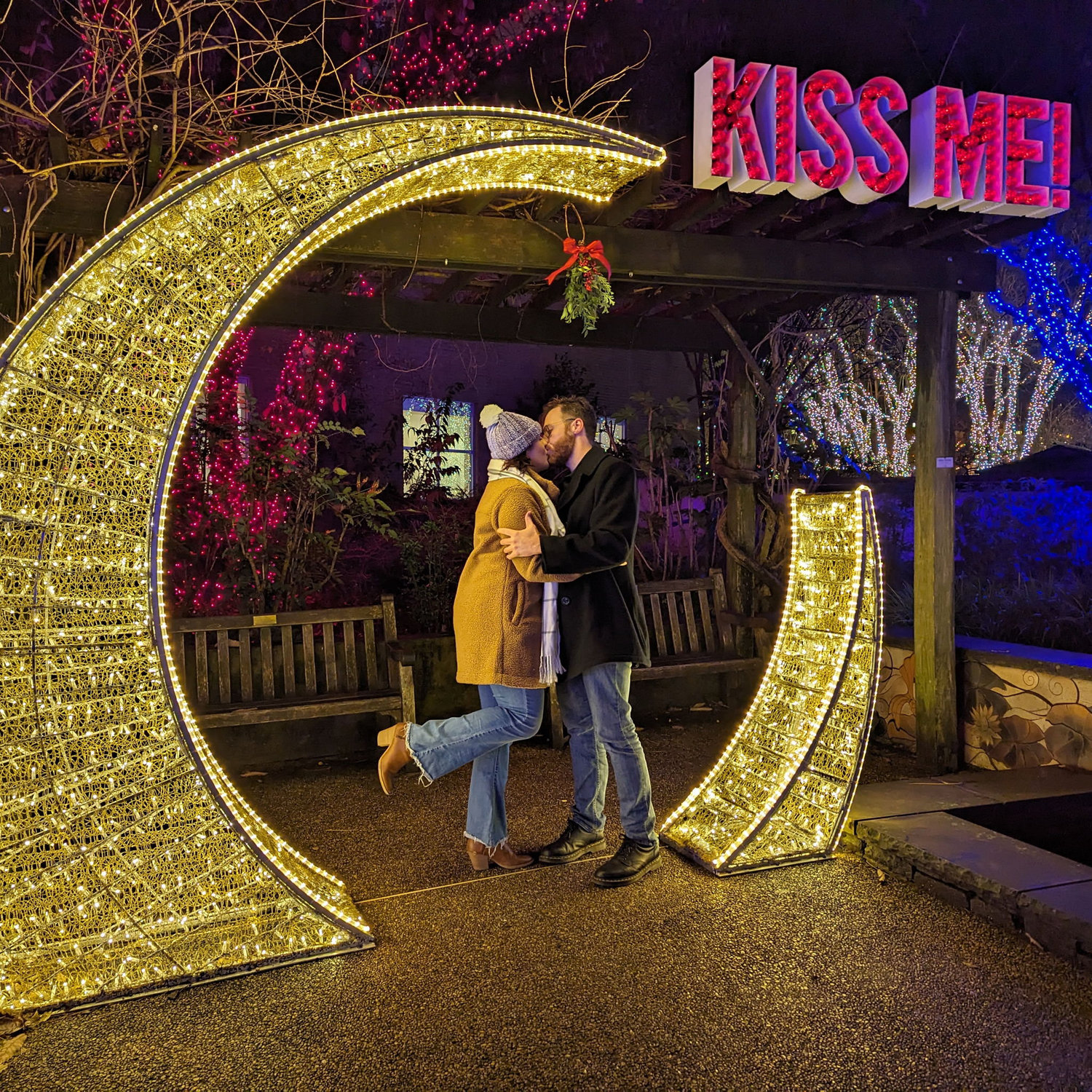 January 2024. After a very romantic evening at the Botanical Gardens annual holiday lights event, "I love you's" were exchanged for the first time