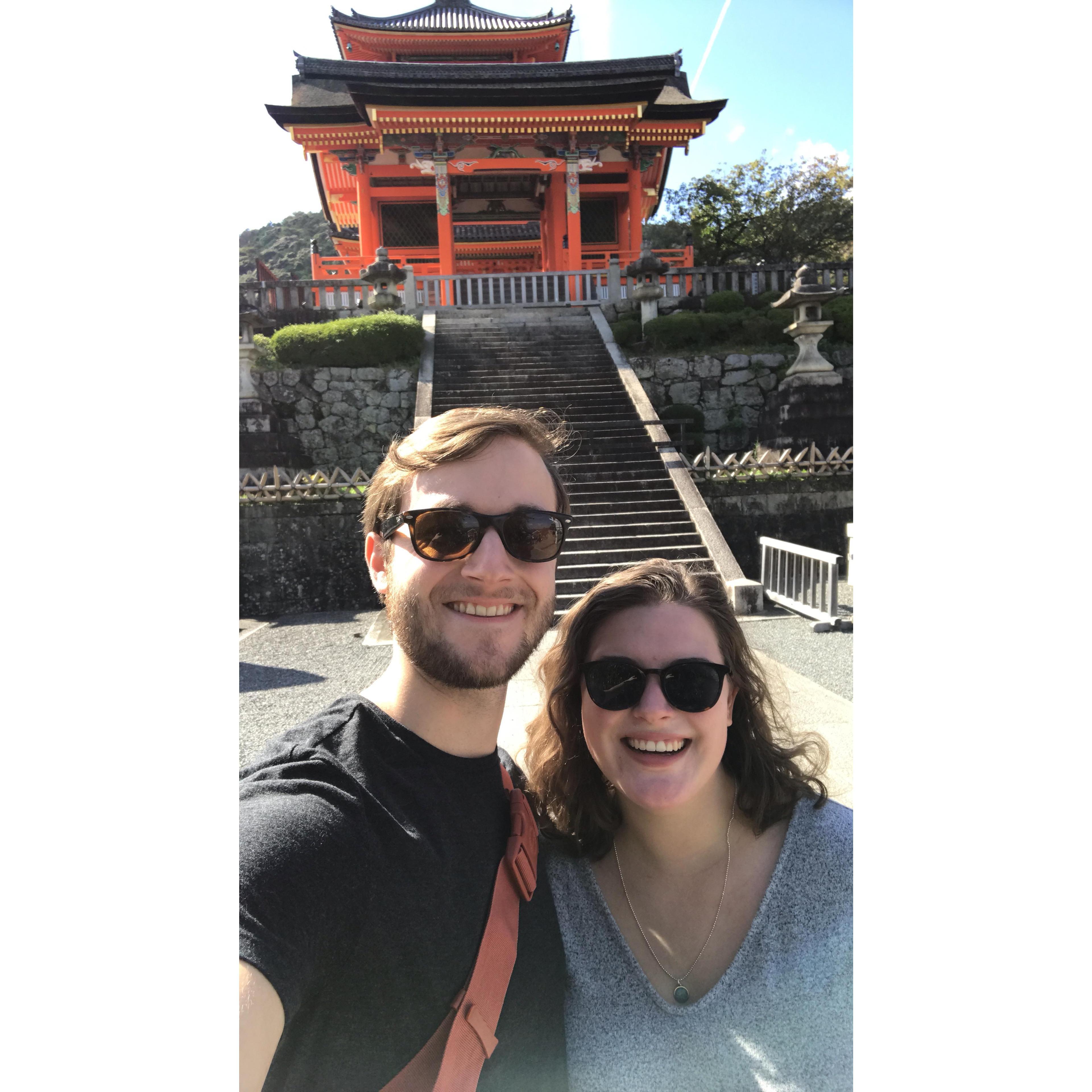 Pre-pandemic Zach & Emily in Kyoto, Japan (October 2018).