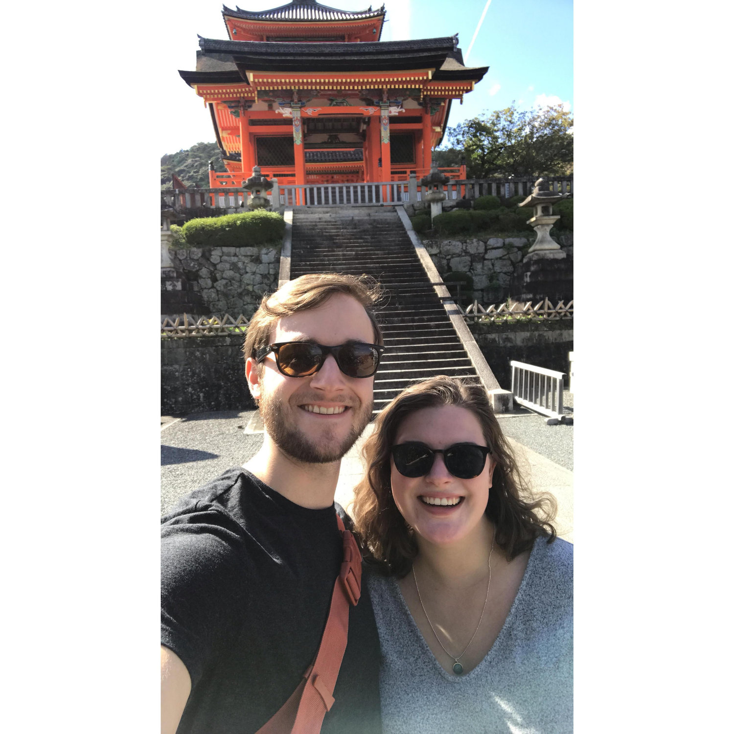 Pre-pandemic Zach & Emily in Kyoto, Japan (October 2018).
