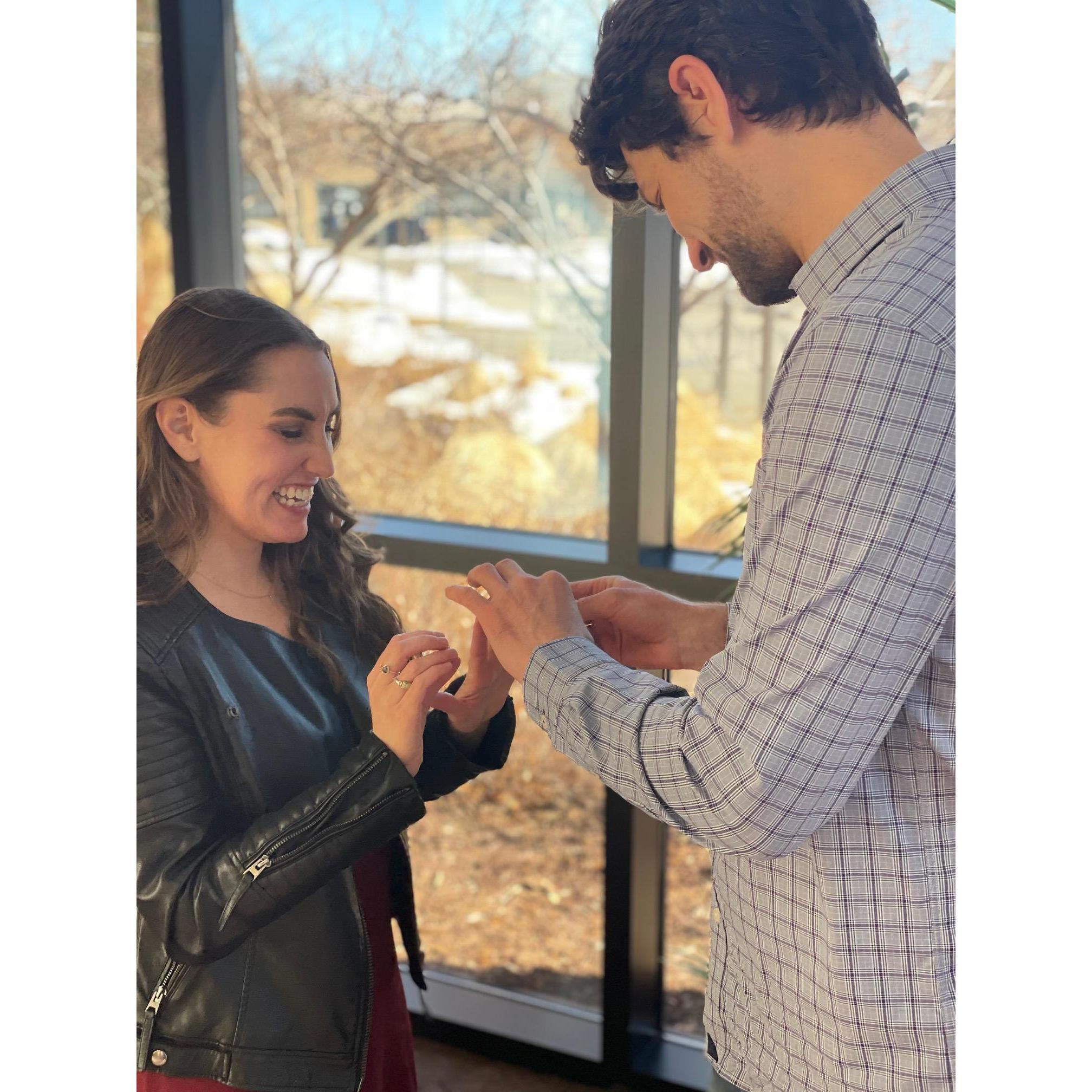 We're married!