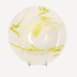 Lime Green Marble Soup Bowl