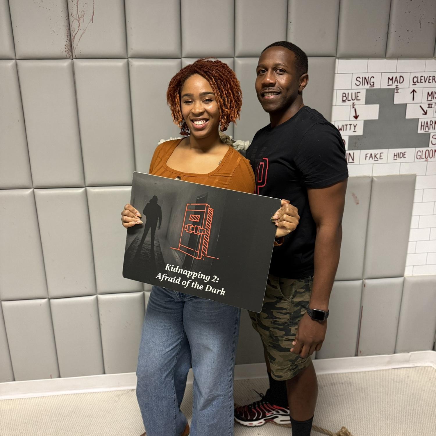 Our first Escape room, when we found out we could get through any challenge together!