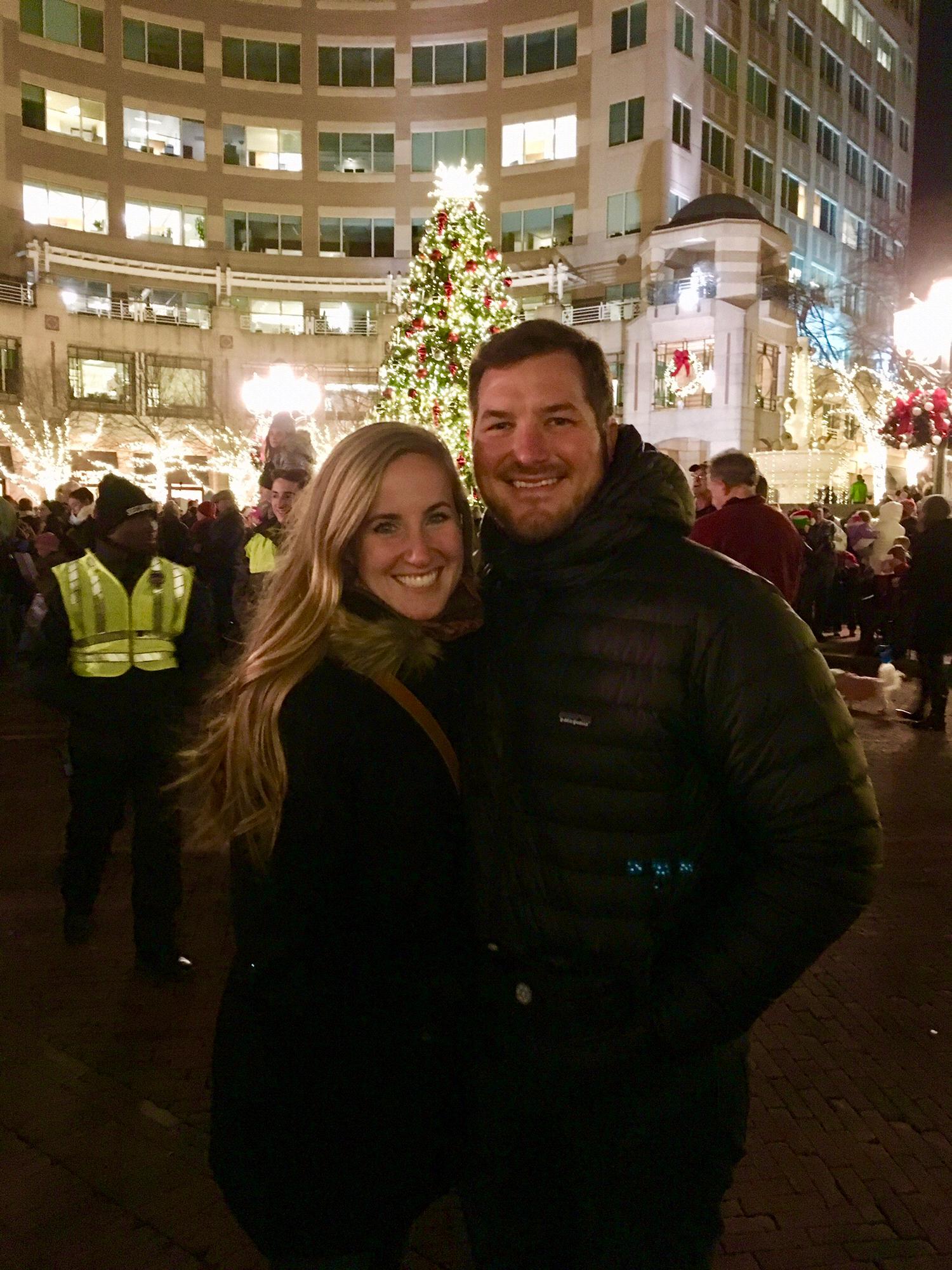 Christmas Tree lighting in Virginia.