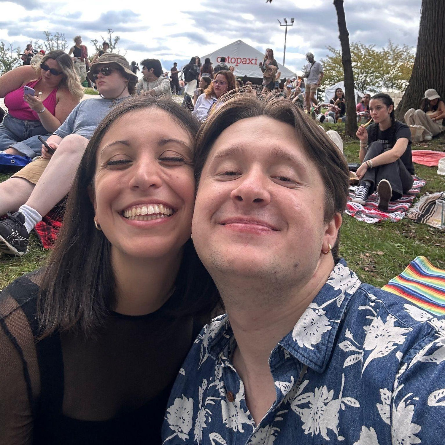 Enjoying a set at the All Things Go music festival in Maryland.