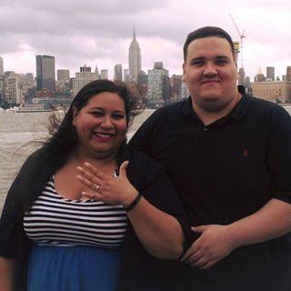 Eddie proposed to Erica at the Hoboken, NJ waterfront on July 22, 2018 at the exact location of where the two shared their first kiss on their first date!