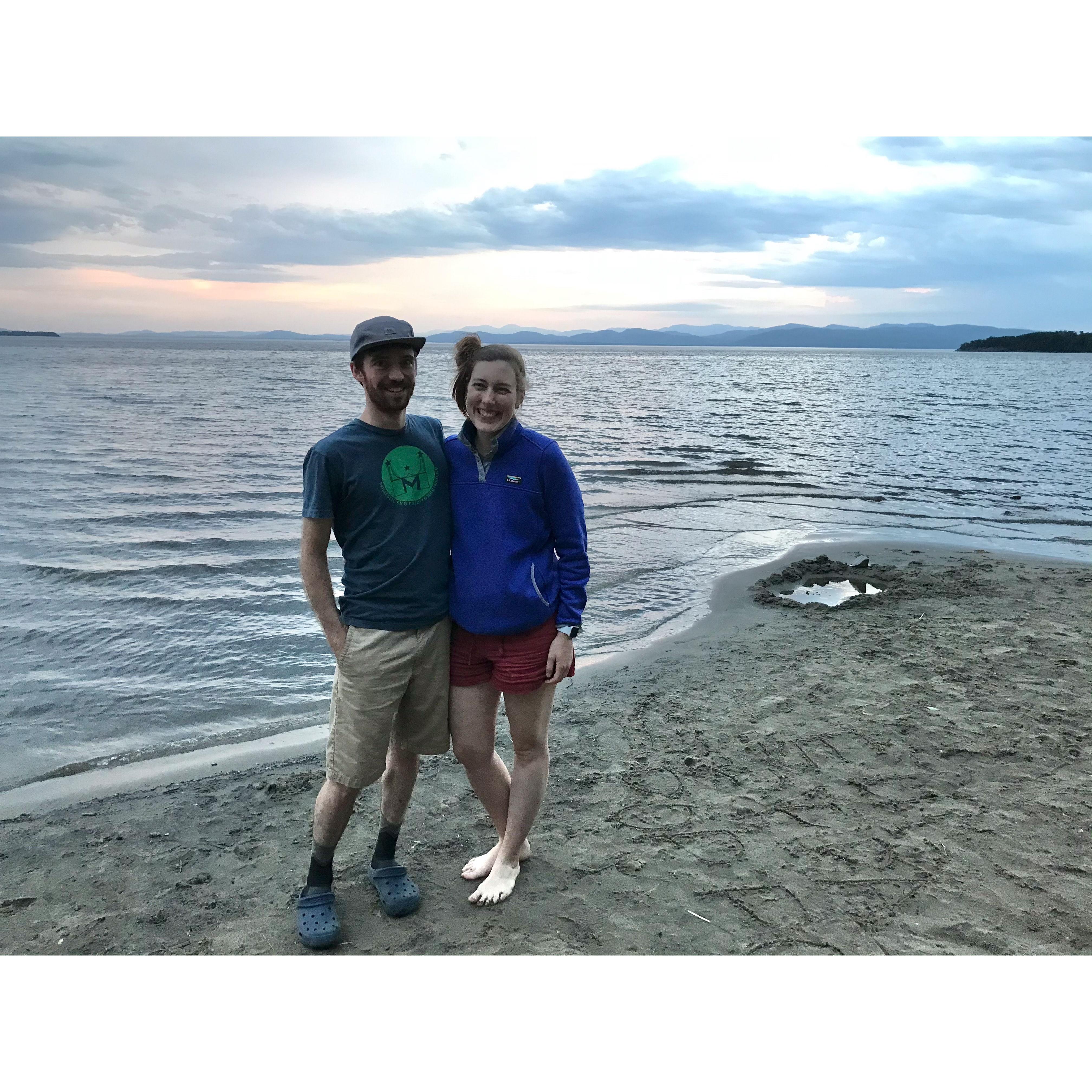 On the shores of Lake Champlain in 2021