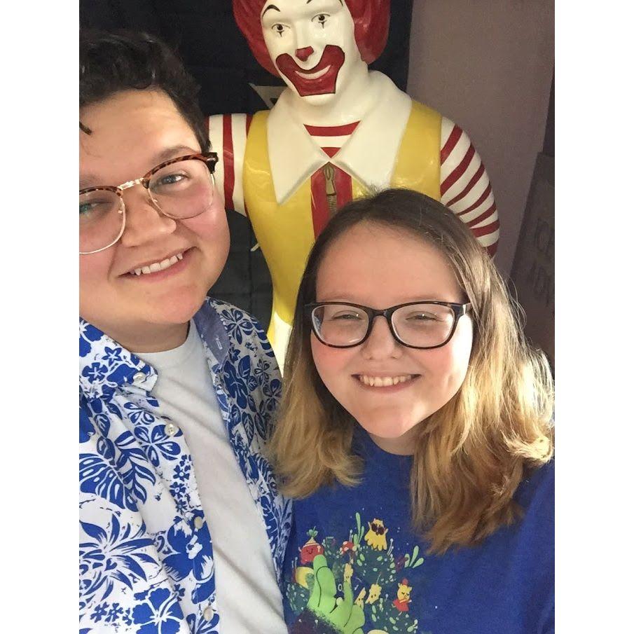 Caroline, Edward, and Ronald McDonald