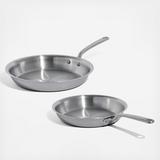 Stainless Steel 2-Piece Fry Pan Set