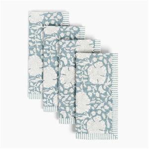 Hand-Blocked Printed Cotton Cloth Napkins Set of 4 | Wayfair