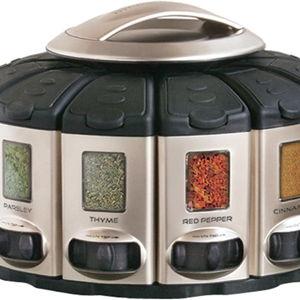 KitchenArt 57010 Select-A-Spice Auto-Measure Carousel Professional Series, Satin