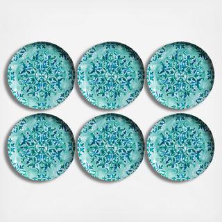 Côte D'Azur Melamine Dinner Plate, Set of 6