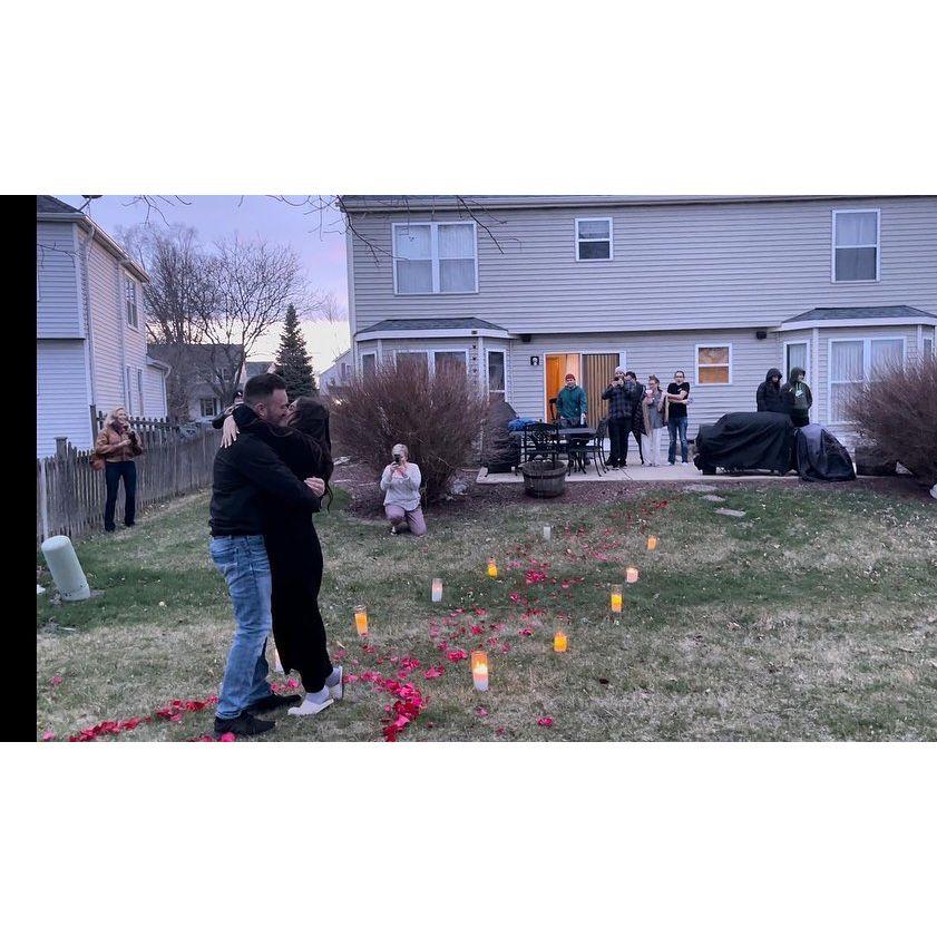 Proposal at Marisa's childhood home Illinois 2022