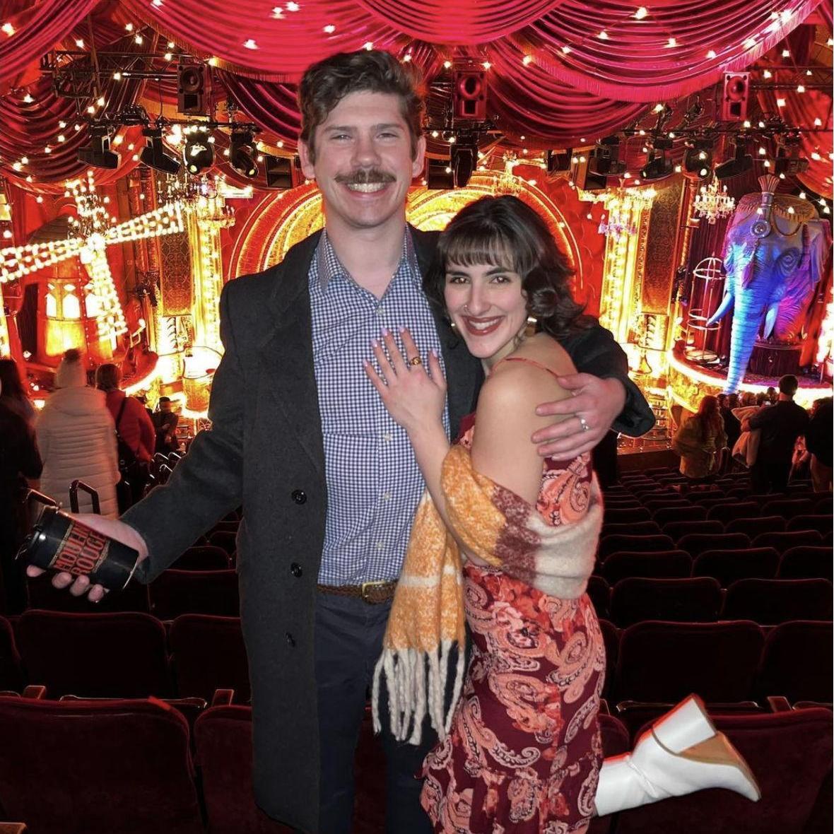 Nathan's first show on Broadway, Moulin Rouge!