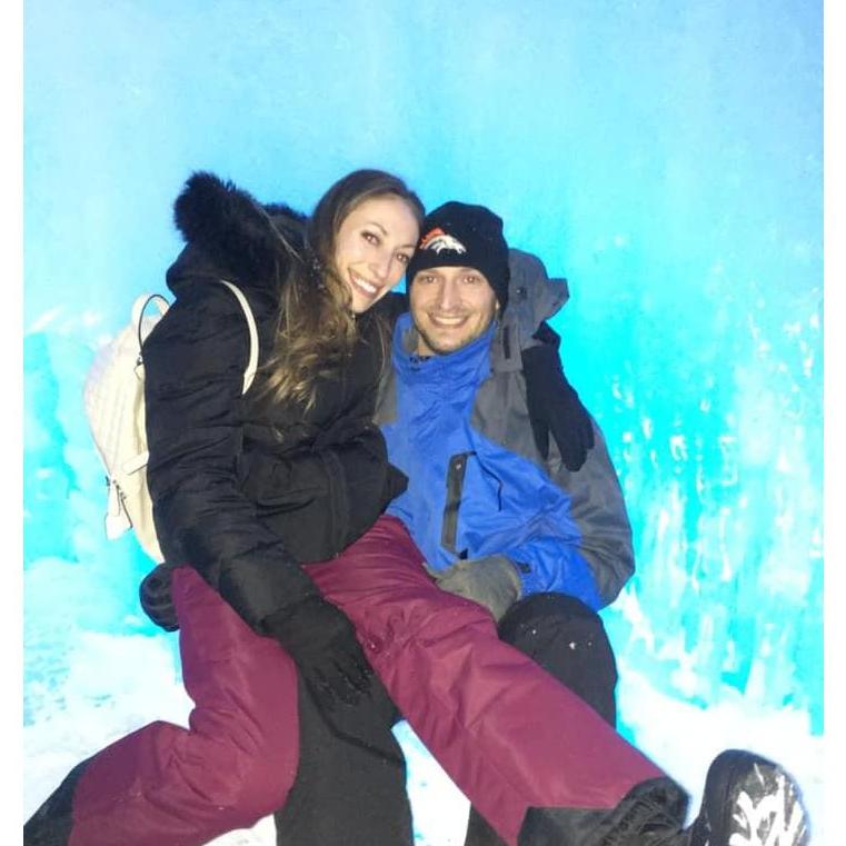 Inside the ice caves at Dillon, Colorado.