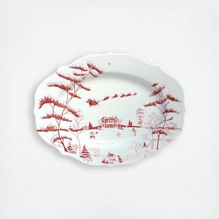 Country Estate Winter Frolic Serving Platter