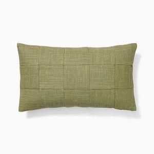 Washed Basketweave Pillow Cover, 12x21, Elm