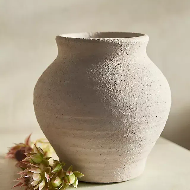 Raven Terracotta Vase