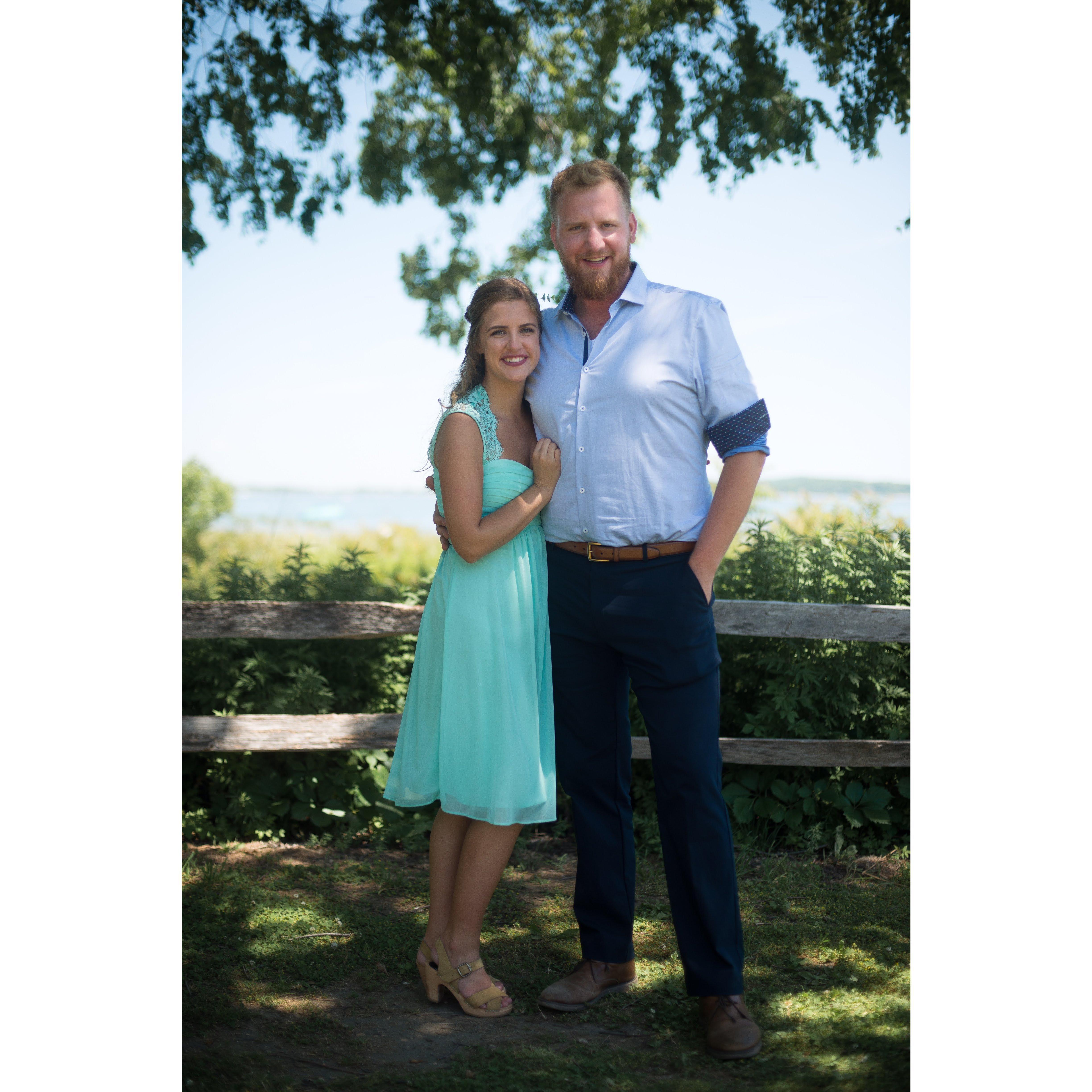 At her older sisters wedding!