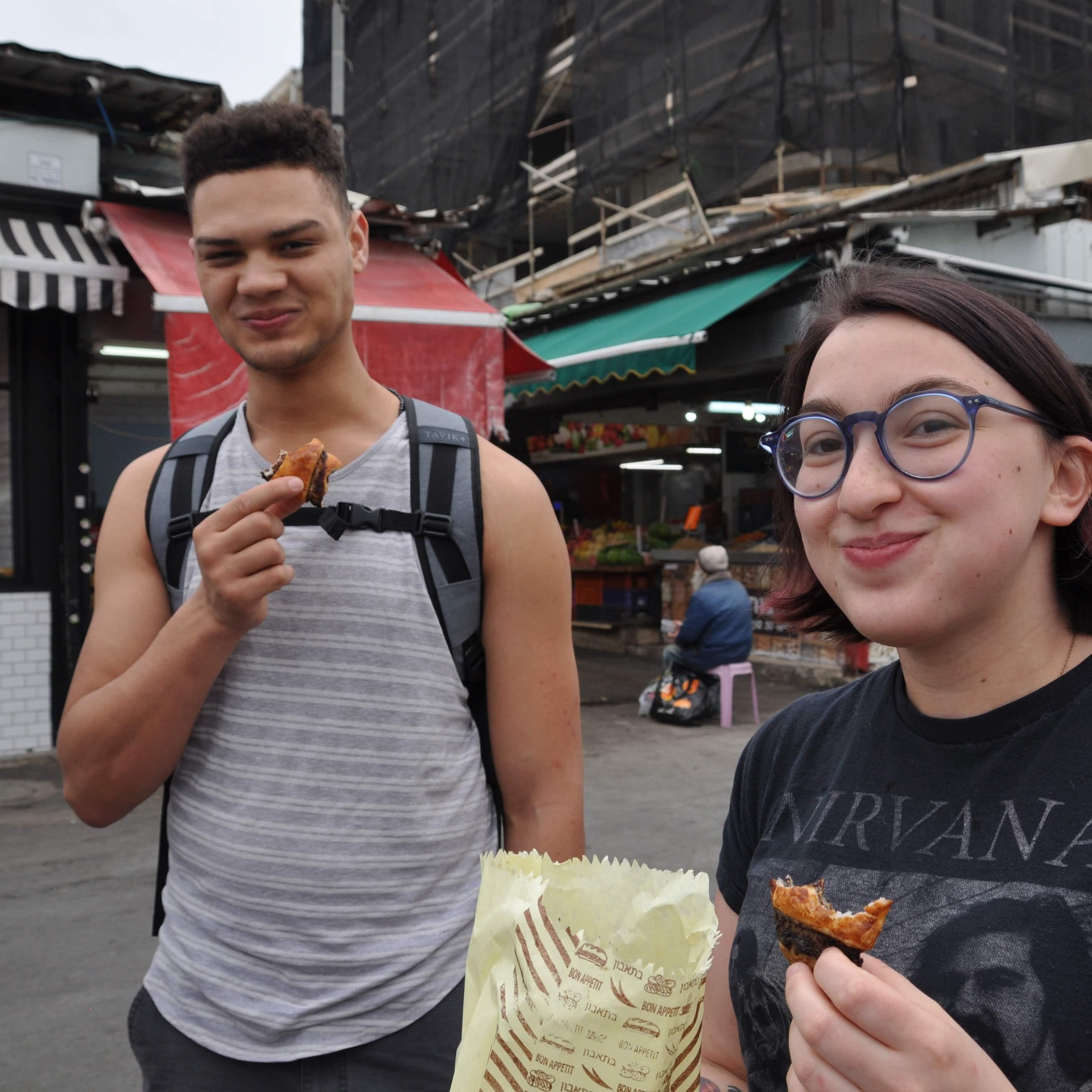 Our first ever picture together at a market in Tel Aviv. February 2019