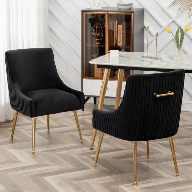 Baudel Tufted Velvet Side Chair (Set of 6)