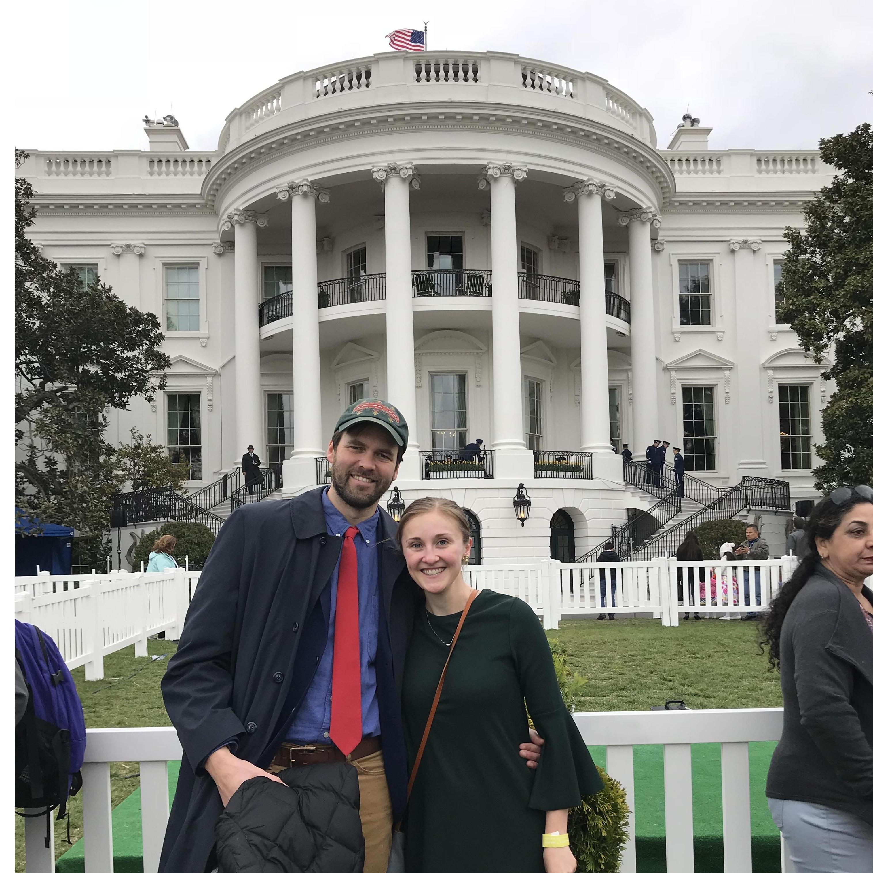 Carrie got tickets to the Easter Egg Roll at the White House.
