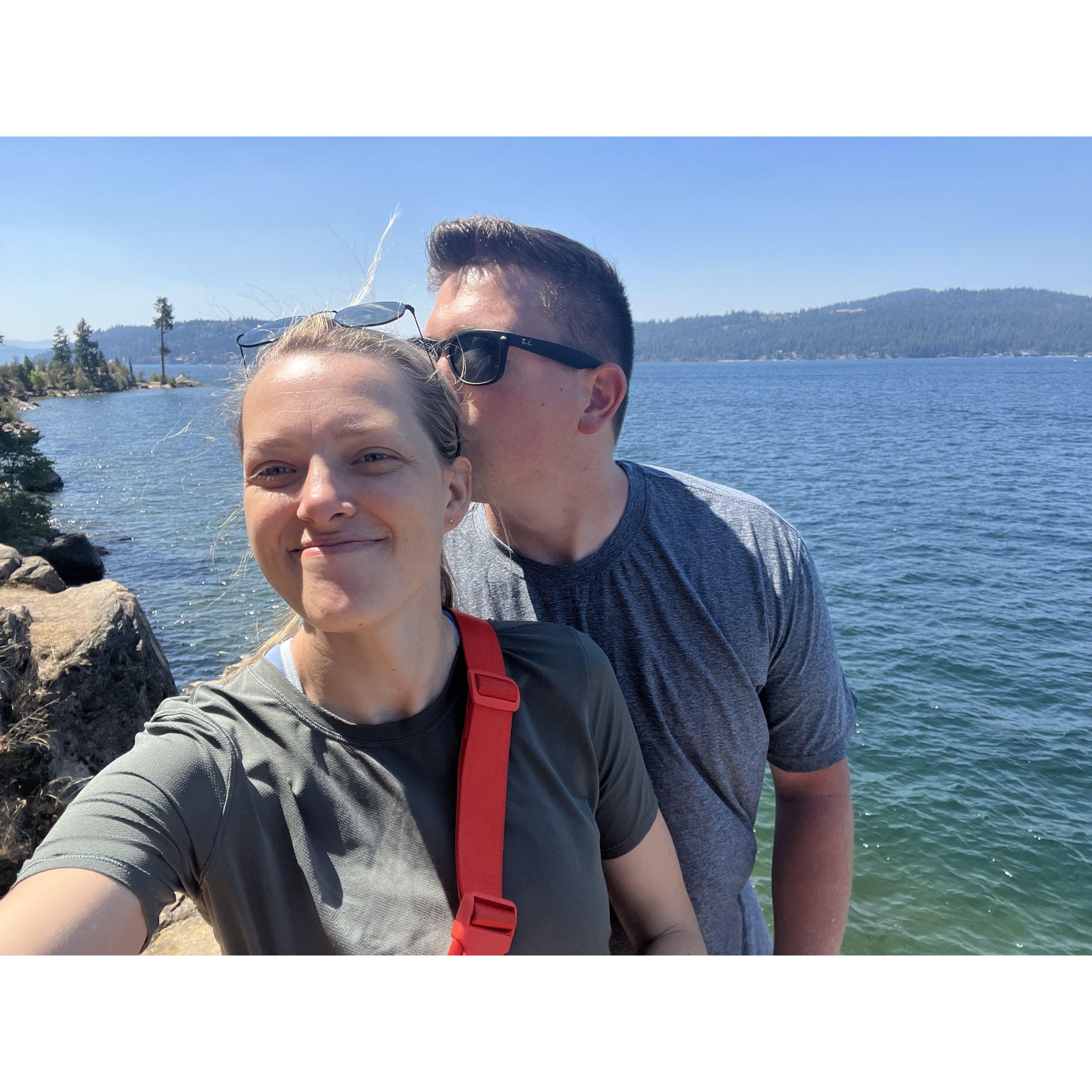 Visiting Kaiser's family in Coeur d'Alene, Idaho