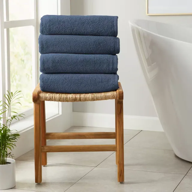 Cotton Quick Dry Popcorn Bath Towel - Great Bay Home