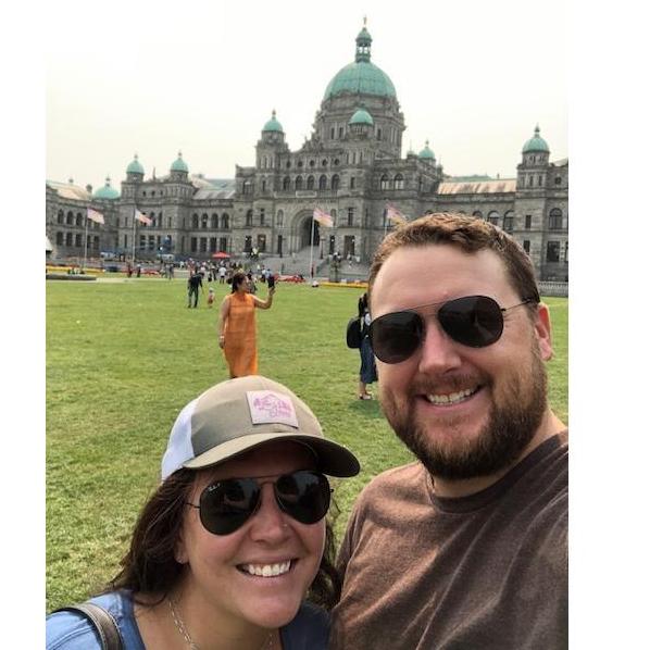 Visiting Parliament in Victoria, BC