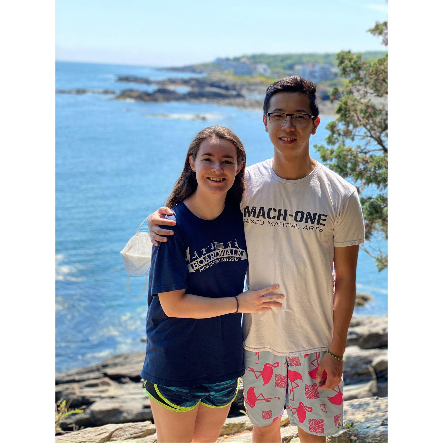 2020 - We snuck to York, Maine for a pandemic summer trip with Caroline’s parents (can you spot Terance’s face mask?)