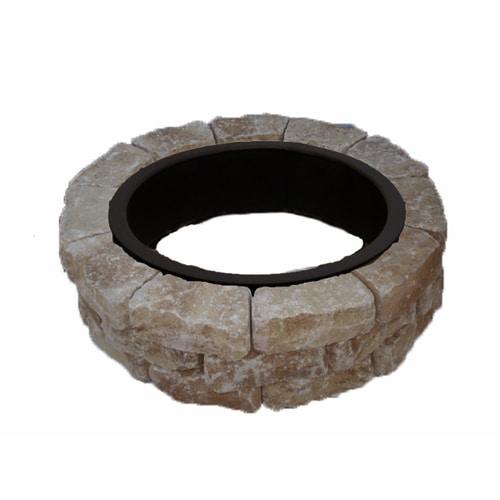 Firepit Kit 43.5-in W x 43.5-in L Veranda Concrete Fire Pit Kit
