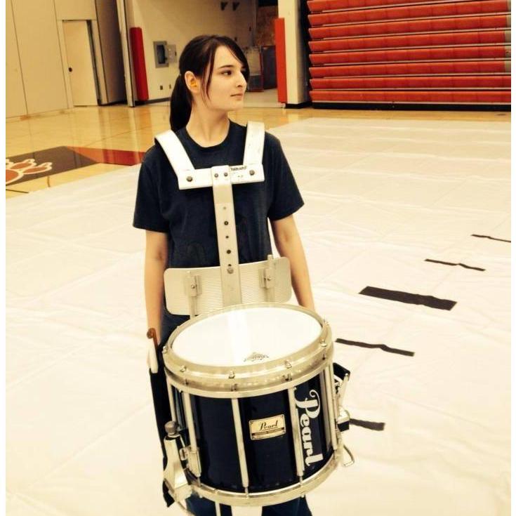 During sophomore thru Senior year of high school, Isabel played snare drum for the Indoor Drumline team
