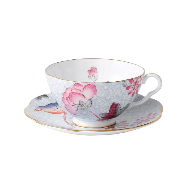 Wedgwood Blue Cuckoo Teacup and Saucer