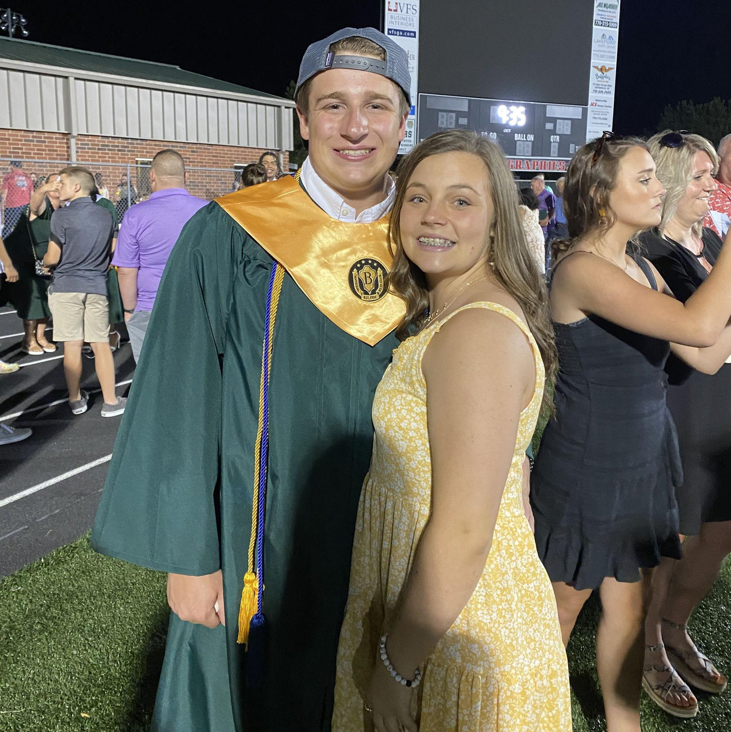 Davis' high school graduation