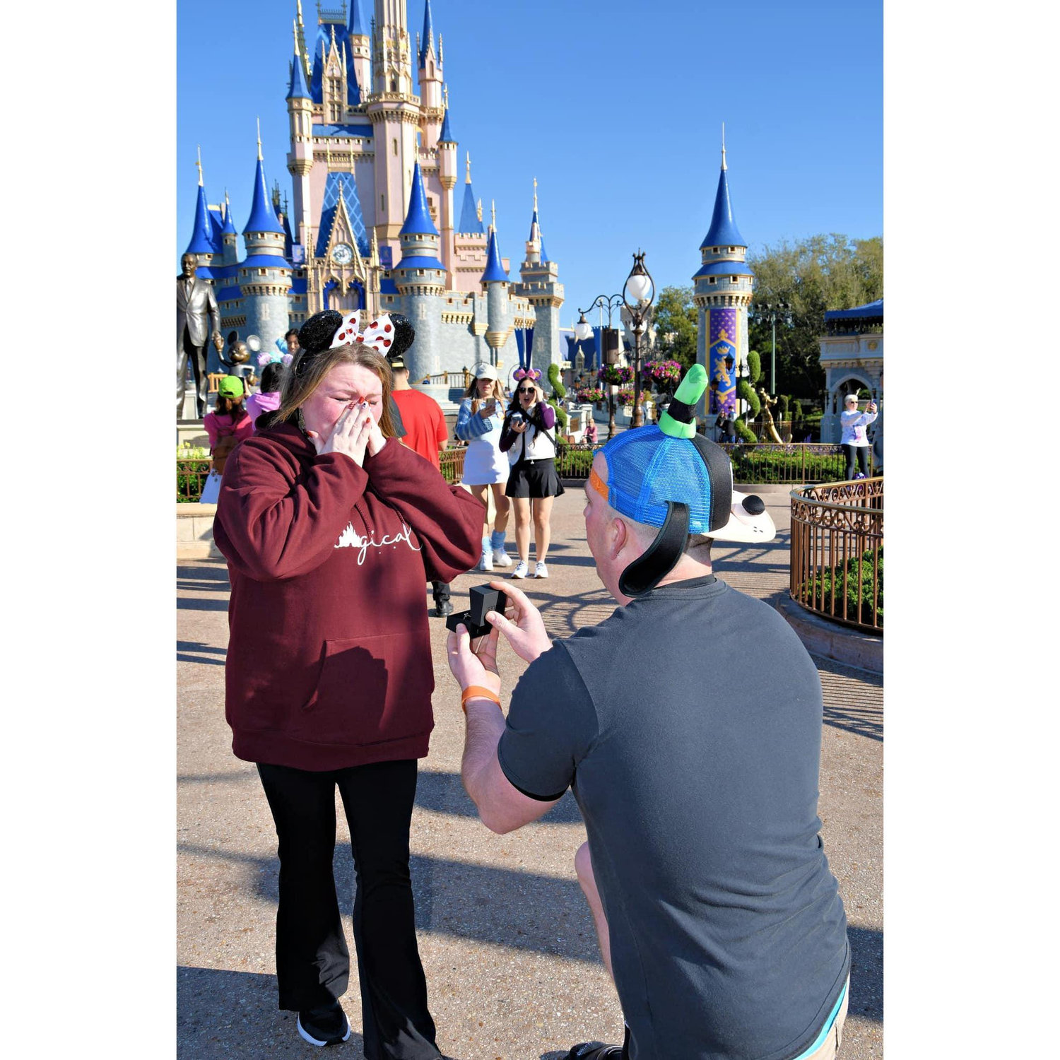 That one time and place he got down on 1 knee and asked me to be your wife. ::I said YES::
To say I was shocked was an understaatement.