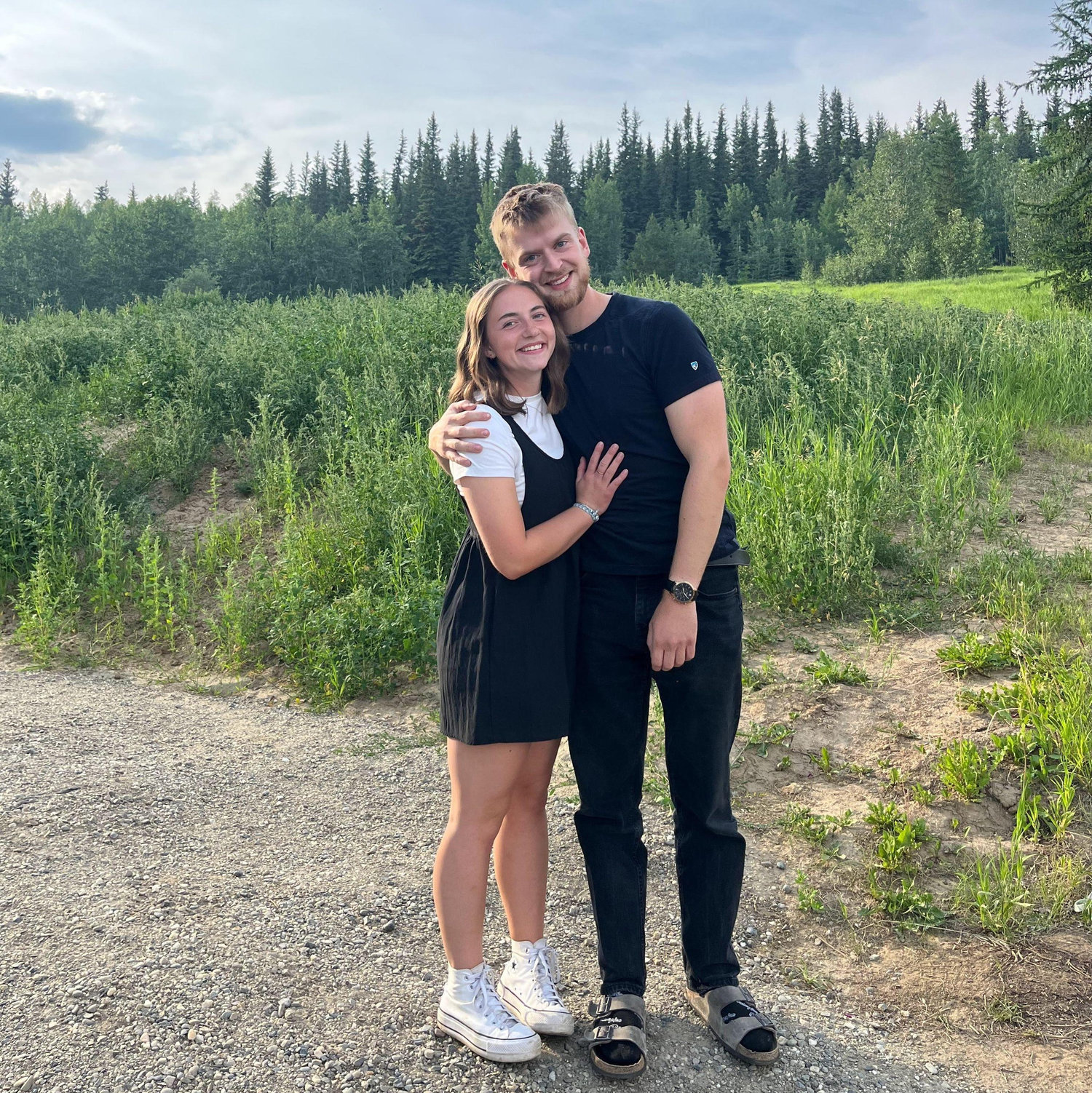 first picture together as a couple!