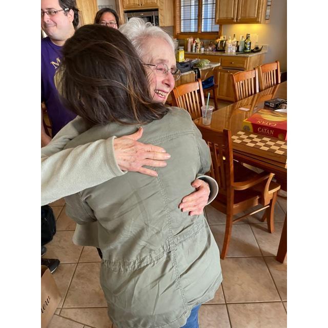 Sharing the good news with Savta!