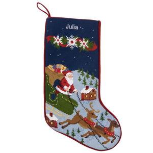 Christmas Needlepoint Stocking, Spencer
