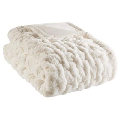 Ivory Solid Throw Blankets ("50x60")