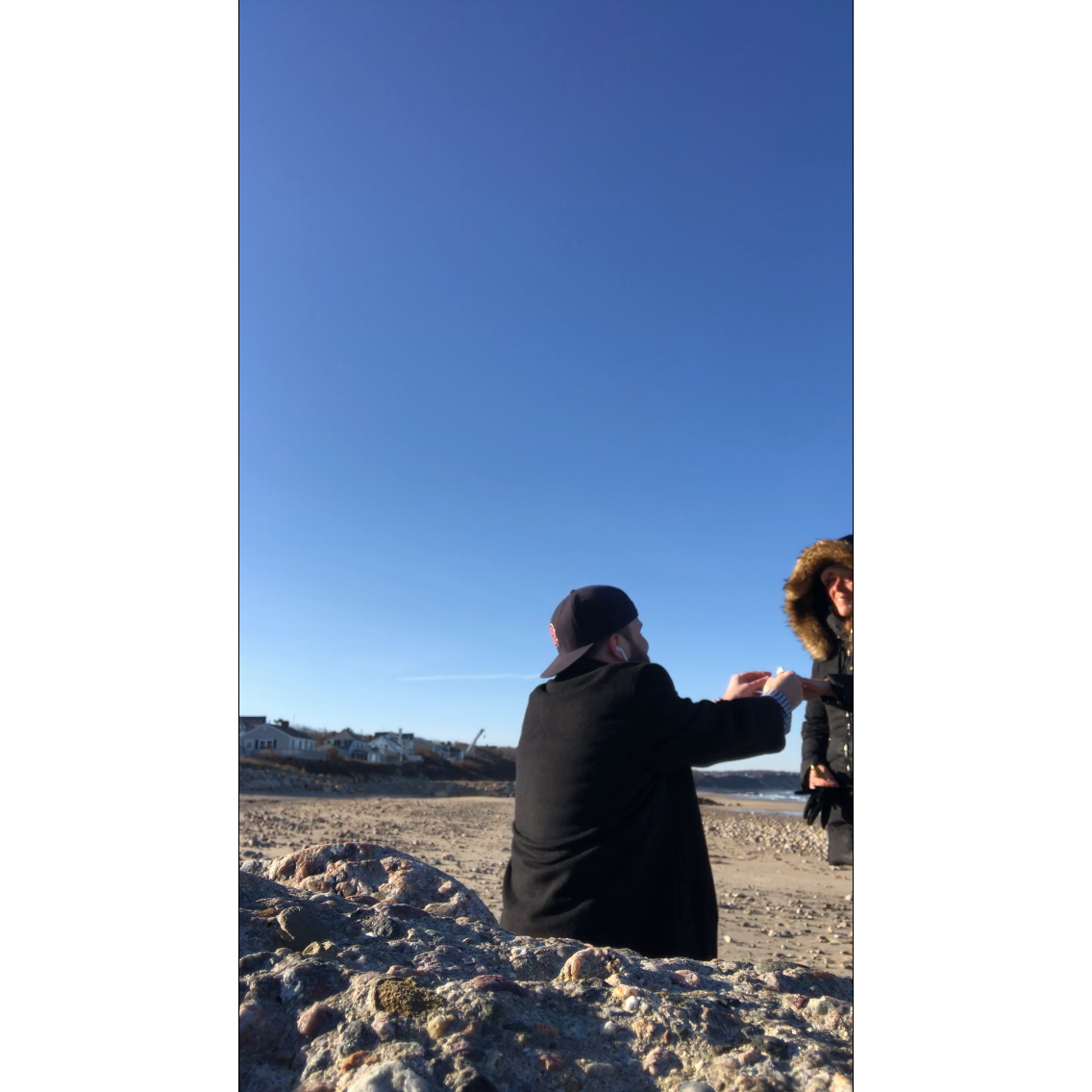 5 year anniversary. Engaged on Sagamore Beach.
