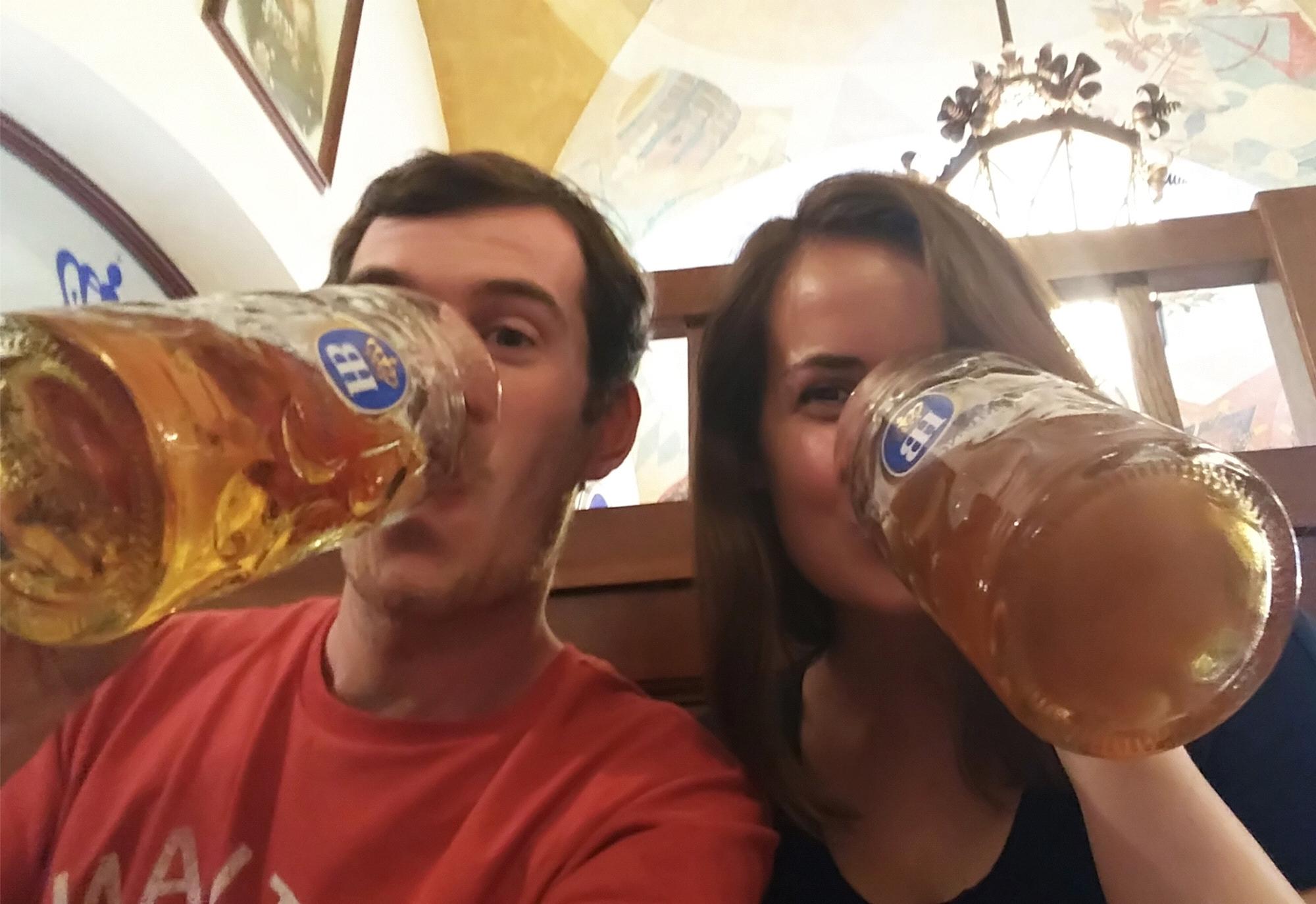 Traveled back to Munich in 2017 and felt compelled to sit in the same booth and recreate the picture above.