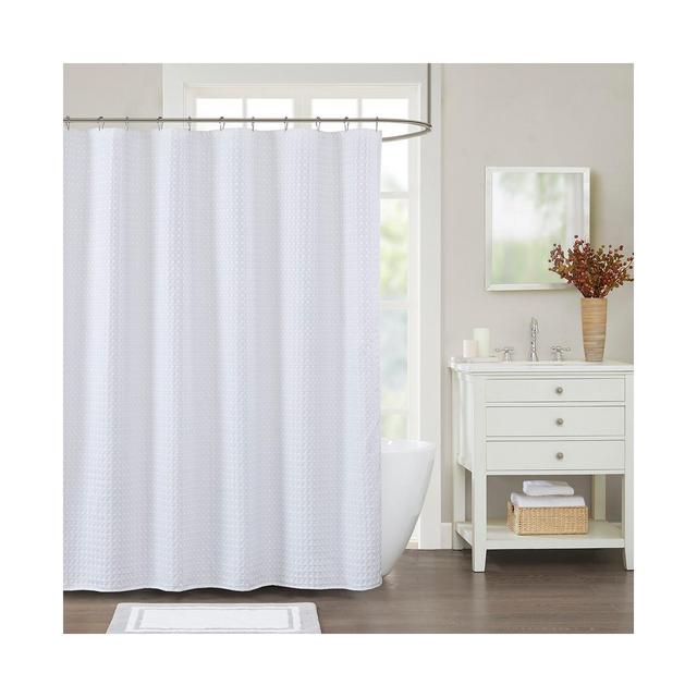 Decor Studio Elm Waffle 72" x 72" Shower Curtain