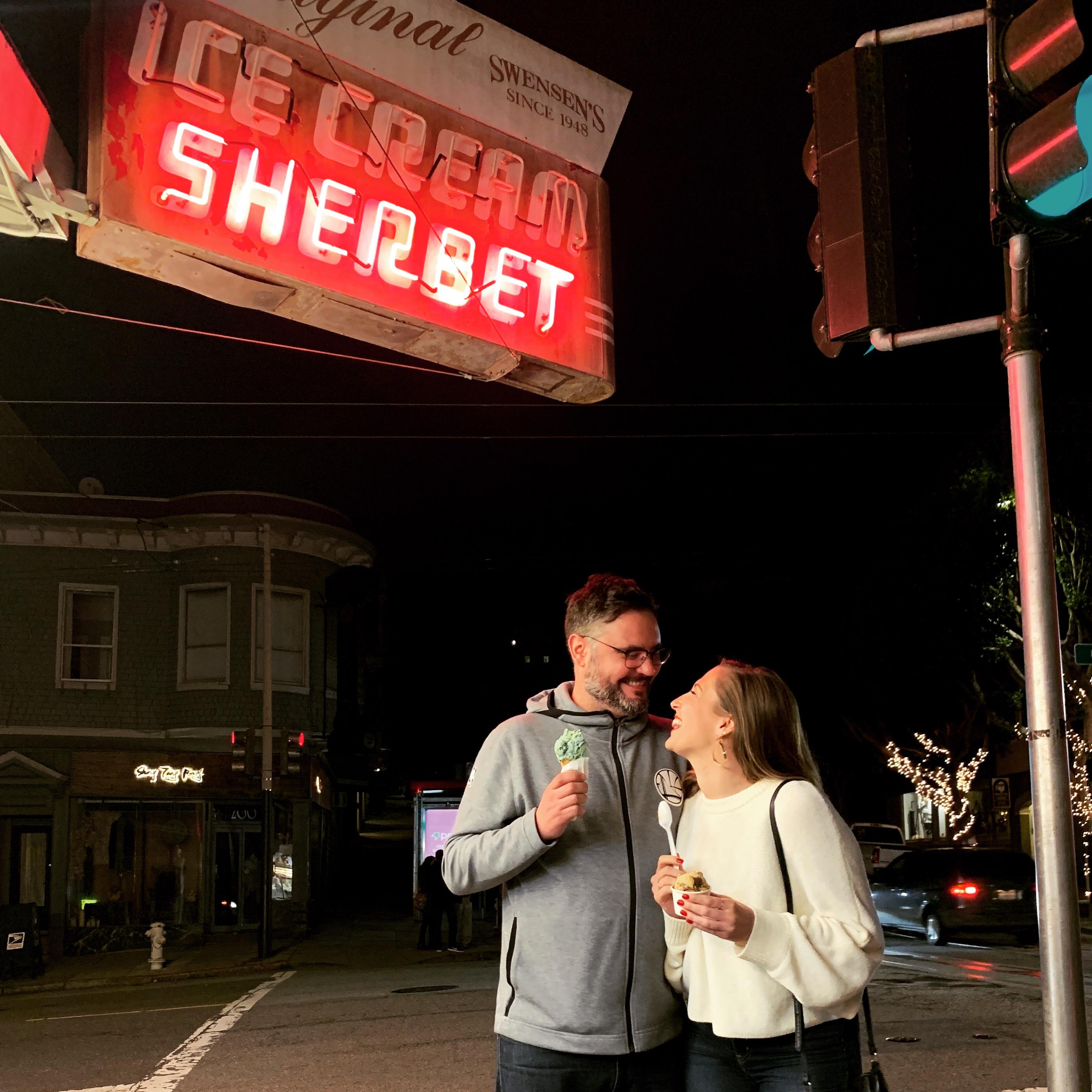 Our favorite neighborhood ice cream place in Nob Hill