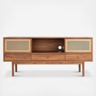 Ceu 3-Drawer 1-Shelf Media Stand