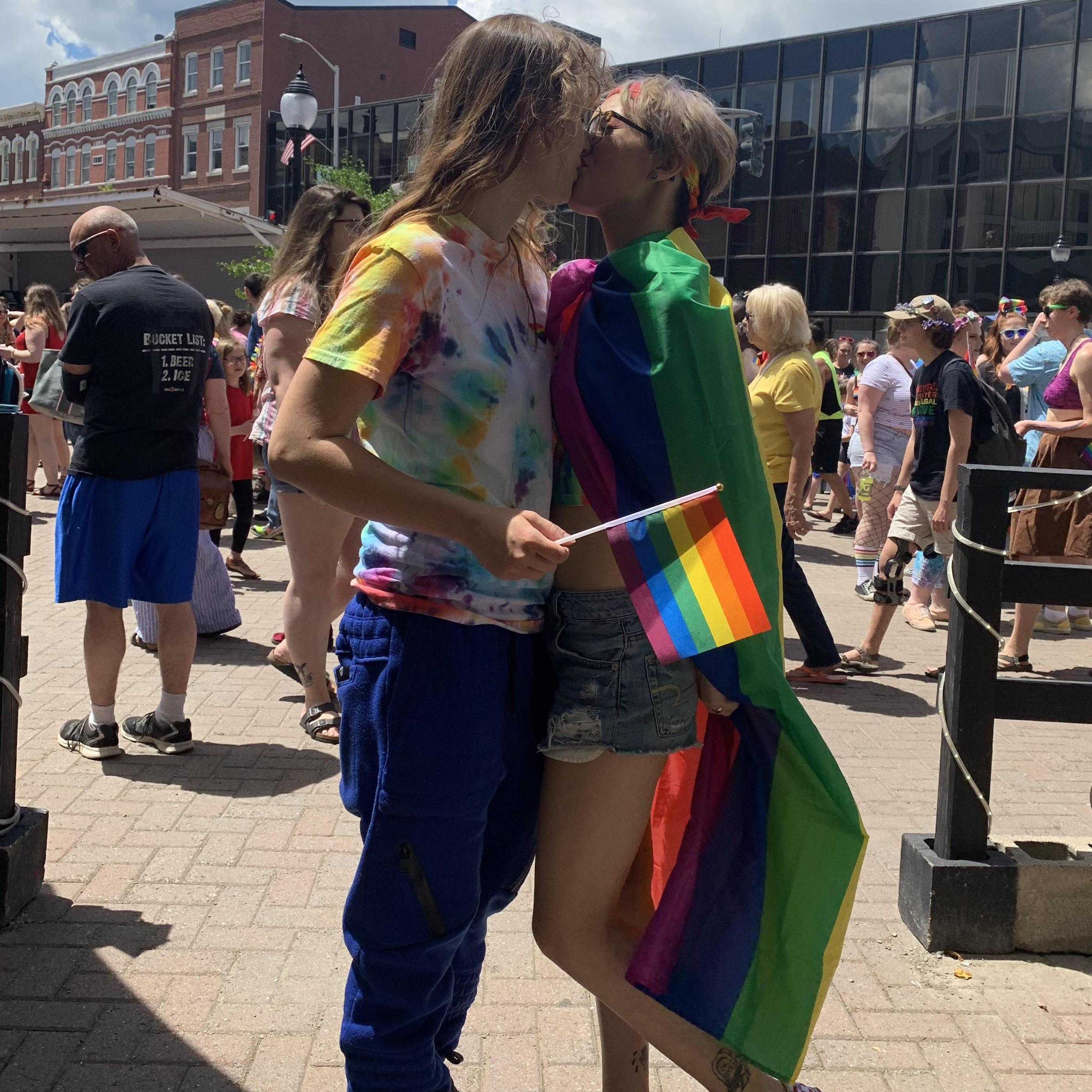 Bangor Pride; June 22, 2019. Our first pride together ❤️