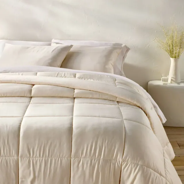 Full/Queen Rayon from Bamboo Comforter Set Natural - Casaluna™