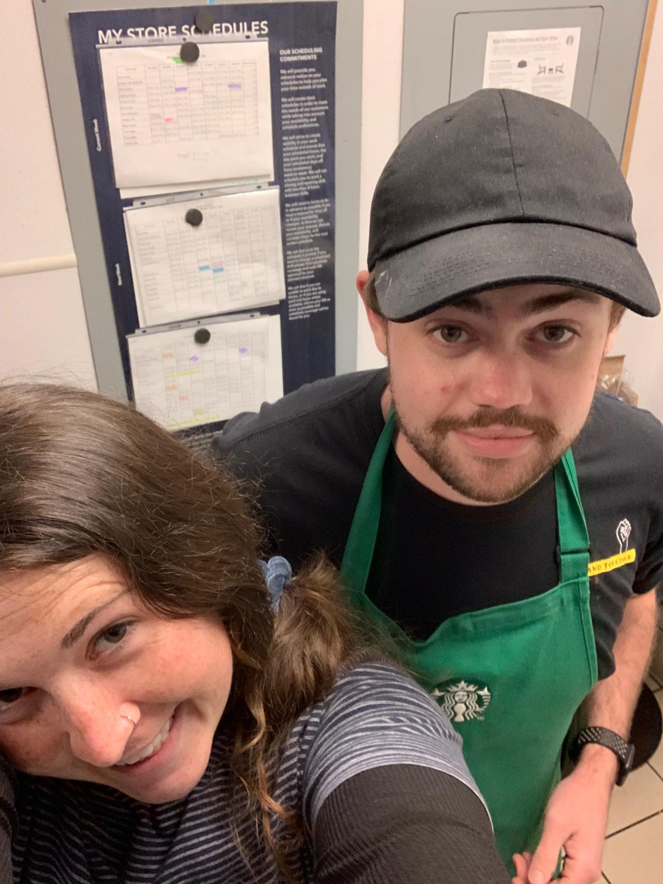 dating but had to keep quiet about it since we were still coworkers!