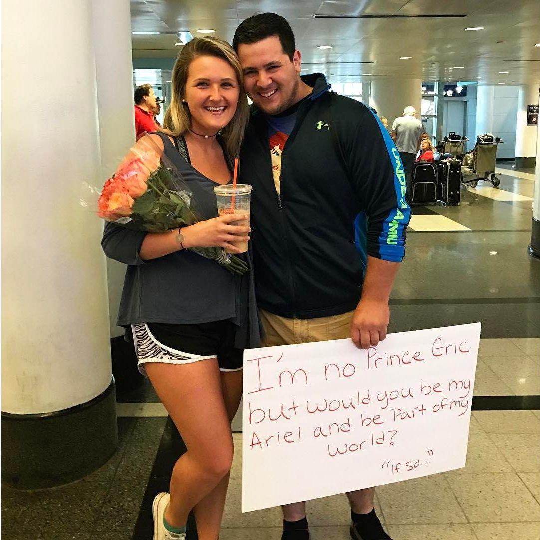June 6th, 2017: Officially Dating. Rychie waited 7 months for Nicole to return from studying abroad in France and asked her to be his girlfriend at the airport.